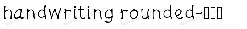 handwriting rounded字体转换